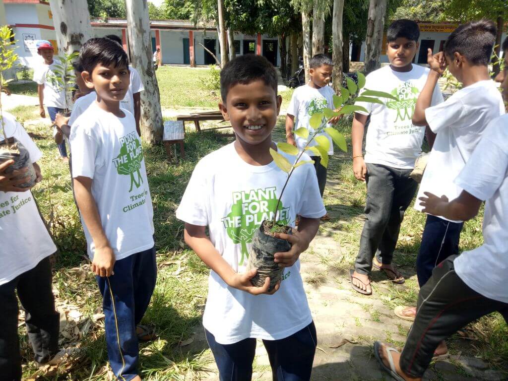 young boy at a plantation drive