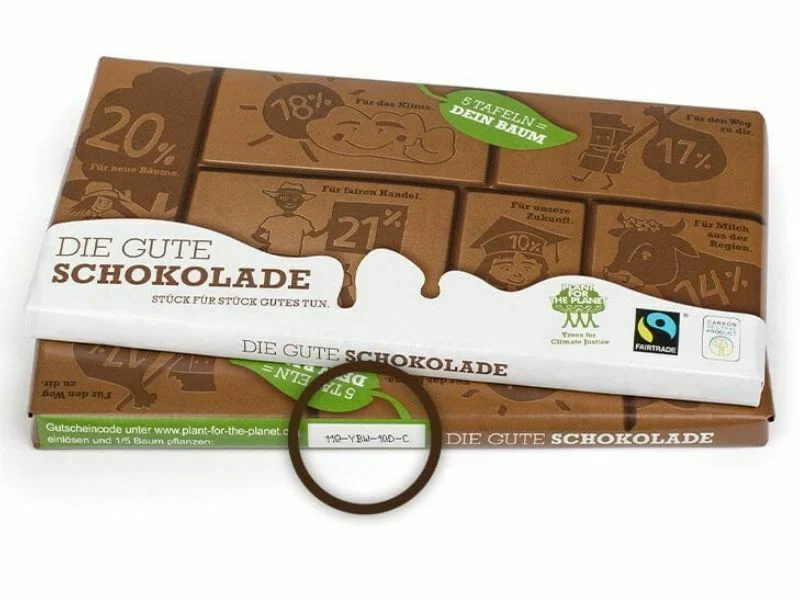 The Change Chocolate Redeem Coupon to plant trees